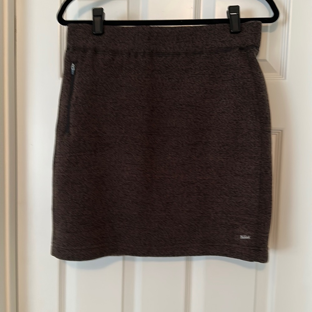 Woolrich fleece lined skirt.  Brown/ black tweed